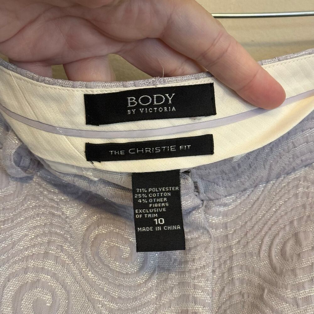 Body by Victoria Womens Wide Leg Pants Purple 10 - Picture 5 of 5